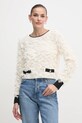 OUI pulover din amestec de lana bej 89939