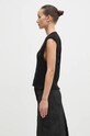 Our Legacy wool gilet Cable Michigan Tank W4243CBF black AW24