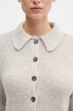 Our Legacy woolen cardigan Mazzy Polo beige W4243MB