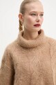 Stand Studio woolen jumper Britt Polo 66358.8712 brown