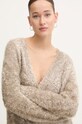 Kardigan Never Fully Dressed Metallic Cardigan šedá NFDKN457