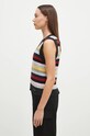 GANNI kamizelka wełniana Logo Wool Mix Vest K2286 multicolor AW24