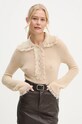 By Malene Birger pulover de lână DREELE subtiri bej Q72553002