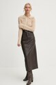 By Malene Birger pulover de lână DREELE Q72553002 bej AW24