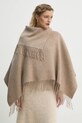 Μάλλινο πόντσο By Malene Birger TURTMA Q70455023Z μπεζ AW24