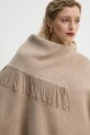 Μάλλινο πόντσο By Malene Birger TURTMA μπεζ Q70455023Z