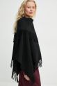 By Malene Birger poncho de lana TURTMA uni negru Q70455023Z