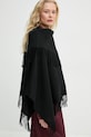 By Malene Birger poncho wełniane TURTMA wełna czarny Q70455023Z