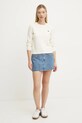 Abercrombie & Fitch kardigan z domieszką wełny KI150.4294.178 beżowy AW24