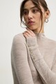 Vlnený sveter Abercrombie & Fitch béžová KI150.4348.410