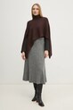 Пончо Pedro del Hierro 4968566 коричневый AW24