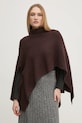 Pedro del Hierro poncho marrone 4968566