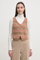 Hoss Intropia vesta din amestec de lana maro 6318058