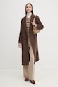 Îmbrăcăminte Hoss Intropia cardigan din amestec de lana 6318057 maro
