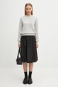 Maison Kitsuné sweter wełniany Bold Fox Head Patch MW00801KT1036 szary