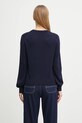 Odzież Maison Kitsuné sweter wełniany Bold Fox Head Patch MW00801KT1036 granatowy
