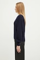 Maison Kitsuné maglione in lana Bold Fox Head Patch LW00814KT1093 blu navy AW24