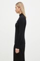 Maison Kitsuné sweter wełniany Baby Fox Patch NW00807KT1091 czarny AW24