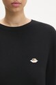 Μάλλινο πουλόβερ Fiorucci Angel μαύρο W01FPKSW202KN03BK01
