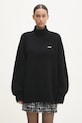 Rotate pulover de lana Turtleneck grosime medie negru 113128100