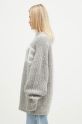 Rotate sweter wełniany Knitted Logo 1137491789 szary AW24