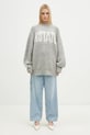 Rotate sweter wełniany Knitted Logo 1137491789 szary
