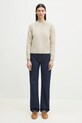 Sporty & Rich sweter wełniany SRC Wool WS006514302CR01 beżowy