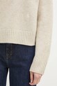 Sporty & Rich sweter wełniany SRC Wool beżowy WS064514302CR01