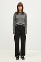 Светр з кашеміру Sporty & Rich SRC Wool Cashmere WS012506302GY03 сірий