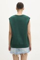 Abbigliamento Sporty & Rich gilè in cotone Yankees Serif V-Neck ST045505300GR10 verde