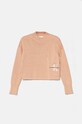 Calvin Klein Jeans pulover de bumbac pentru copii model fin roz IG0IG02548.9BYH.