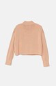 Calvin Klein Jeans pulover de bumbac pentru copii IG0IG02548.9BYH. roz AW24