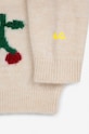 Дитячий светр з домішкою вовни Bobo Choses Cherry бежевий 224AB091