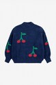 Bobo Choses pulover pentru copii din amestec de lana Cherry 224AC119 bleumarin AW24