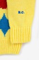 Дитячий кардиган з домішкою вовни Bobo Choses Sparkles жовтий 224AC123