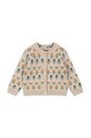Konges Sløjd kardigan wełniany dziecięcy BELOU KNIT CARDIGAN wełna beżowy KS101424
