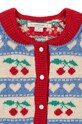 Detský vlnený kardigan Konges Sløjd BELOU KNIT CARDIGAN modrá KS101424