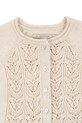 DÍVKA Dětský svetr Konges Sløjd CABBY FRILL CARDIGAN KS101445 béžová