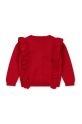 Детский шерстяной кардиган Konges Sløjd FIOL FRILL CARDIGAN KS101519 красный AW24