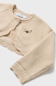 Mayoral sweter z domieszką wełny dziecięcy 308.4B.Baby.9BYH beżowy AW24