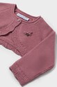 Детский свитер с примесью шерсти Mayoral 308.4B.Baby.9BYH розовый AW24