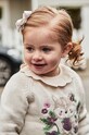 Детский свитер с примесью шерсти Mayoral 2323.4D.Baby.9BYH фиолетовой