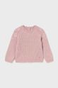 Mayoral sweter niemowlęcy aplikacja różowy 2324.4G.Baby.9BYH