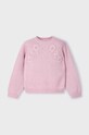 Mayoral sweter dziecięcy aplikacja różowy 4354.6C.Mini.9BYH