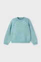 Mayoral sweter dziecięcy aplikacja turkusowy 4354.6C.Mini.9BYH