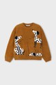 Mayoral sweter dziecięcy drobny wzór pomarańczowy 4356.6D.Mini.9BYH