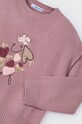 Παιδικό πουλόβερ από μείγμα μαλλιού Mayoral 4359.6F.Mini.9BYH ροζ AW24