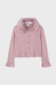 Mayoral kardigan dziecięcy 4362.6C.Mini.9BYH różowy AW24
