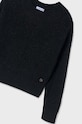 Mayoral sweter z domieszką wełny dziecięcy 7303.8B.Junior.9BYH czarny AW24