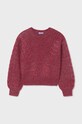Детский свитер с примесью шерсти Mayoral 7310.8G.Junior.9BYH розовый AW24